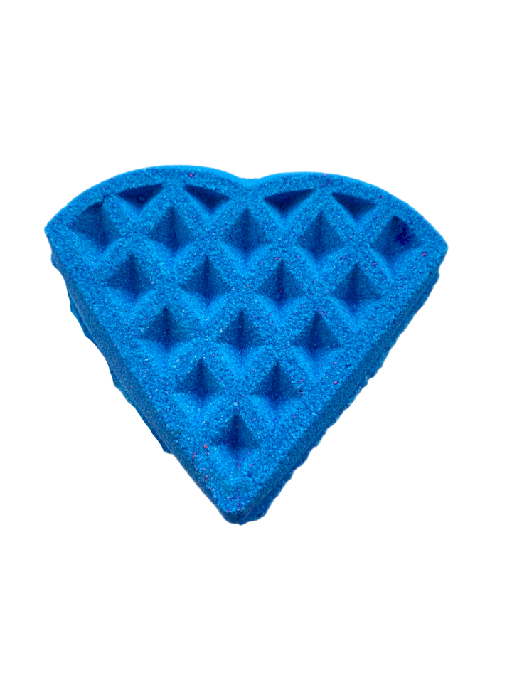 blue cocktail waffle bath bomb