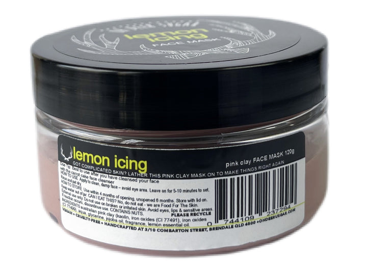 lemon icing FACEMASK 120g best for oily/combination skin.
