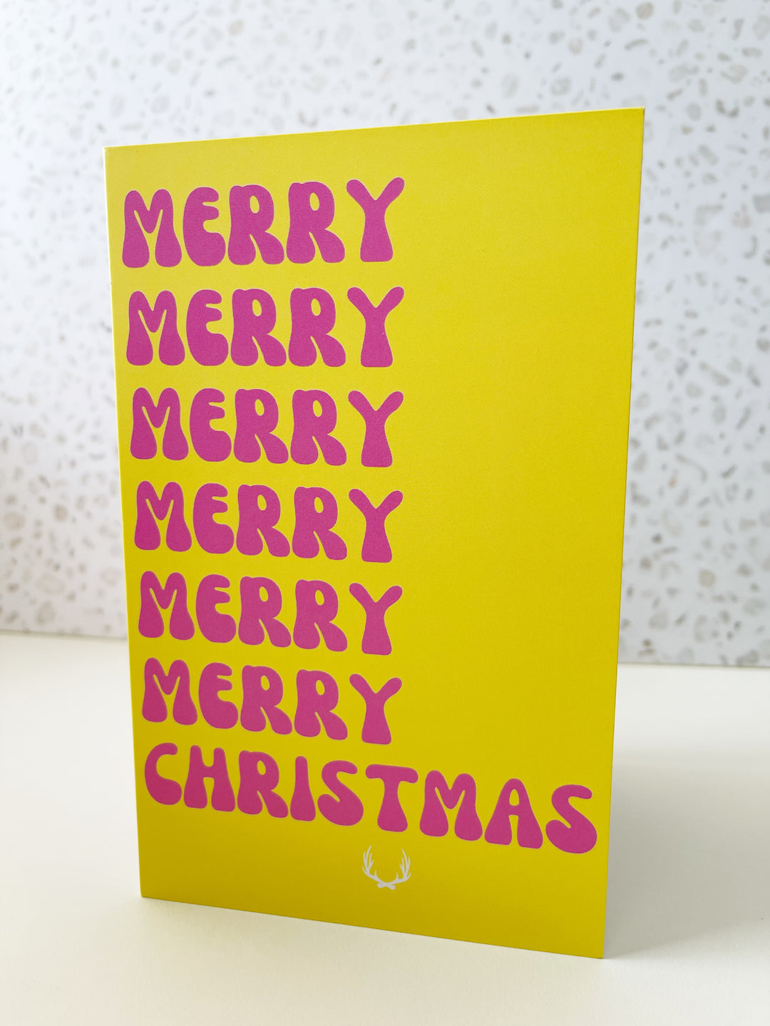 merry merry merry… christmas card & envelope